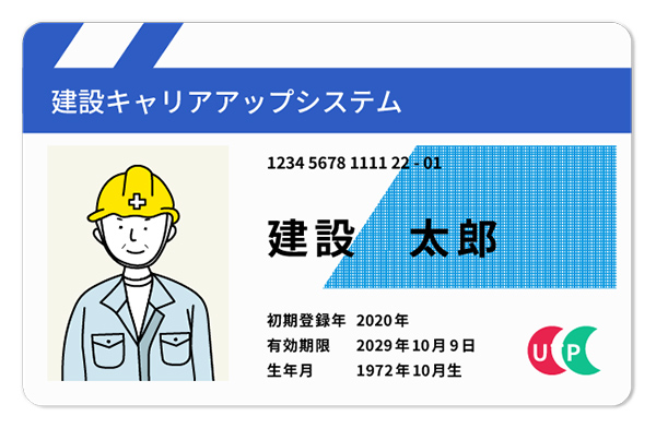 建設キャリアアップカードのイメージ